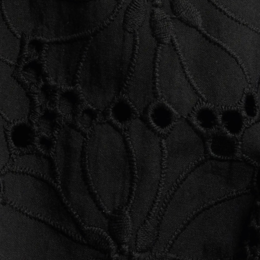 Women's Black Eyelet Two-Piece Skirt Set - Picture 6 of 11